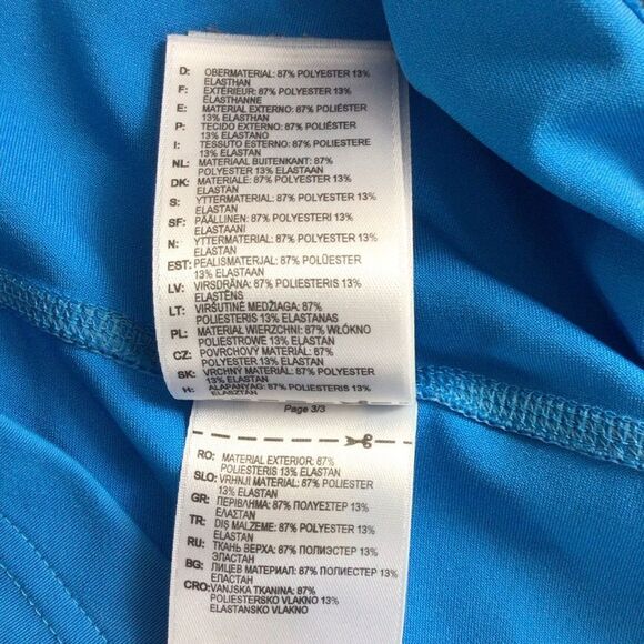 Women’s Blue Adidas Pullover Long Sleeve Quarter Zip Running Shirt Size Medium - Picture 9 of 9